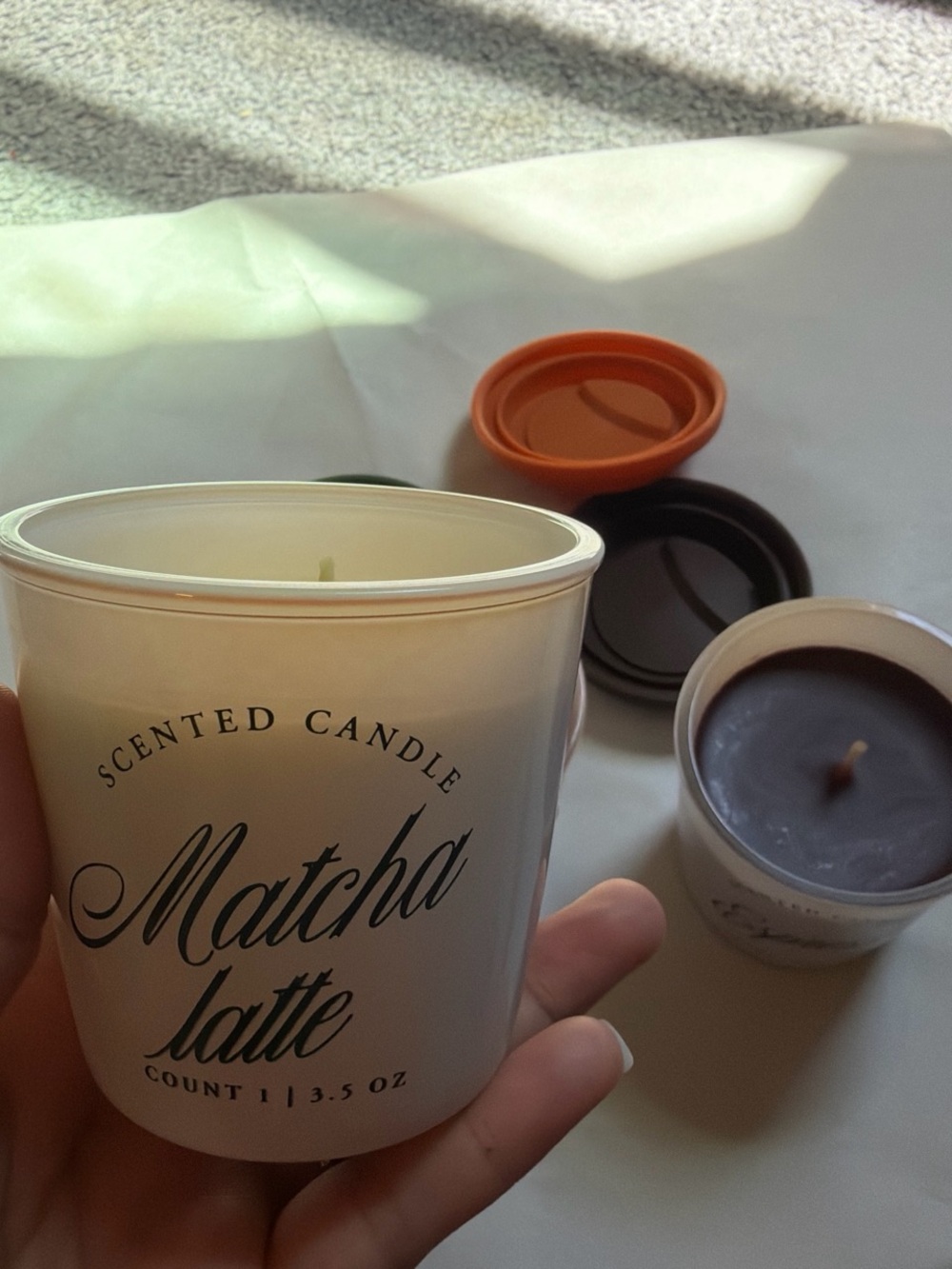 Matcha Latte Scented Candle - Green Lid - Picture 4 of 4